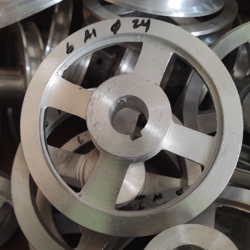 Pulley Pulley 6 นิ้วเป็น 24mm Aluminium Pulley Line A1