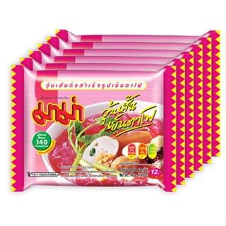 มาม่าวุ้นเส้น INSTANT เย็นตาโฟ 40ก.x6MAMAGLASS NOODLE YENTAFO40G.PACK6