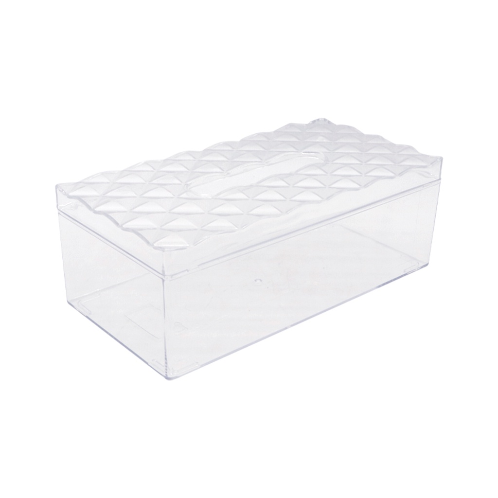 กล่องใส่กระดาษทิชชู่ BELLINO KASSA HOME รุ่น PB8609T ขนาด 25.5 x 13 x 9.2 ซม. สีใส