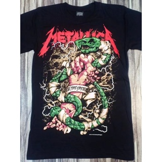 METALLICA HEAVY METAL BAND GREEN SNAKE RARE NEW TYPE SYSTEM HIGH QUALITY SILK SCREEN COLLECTABLE COTTON T-SHIRT_02