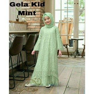 Gh - ชุดเดรสมุสลิม สําหรับเด็กผู้หญิงอายุ 3-12 ปี MX GELA KID/New MODEL MUSLIM