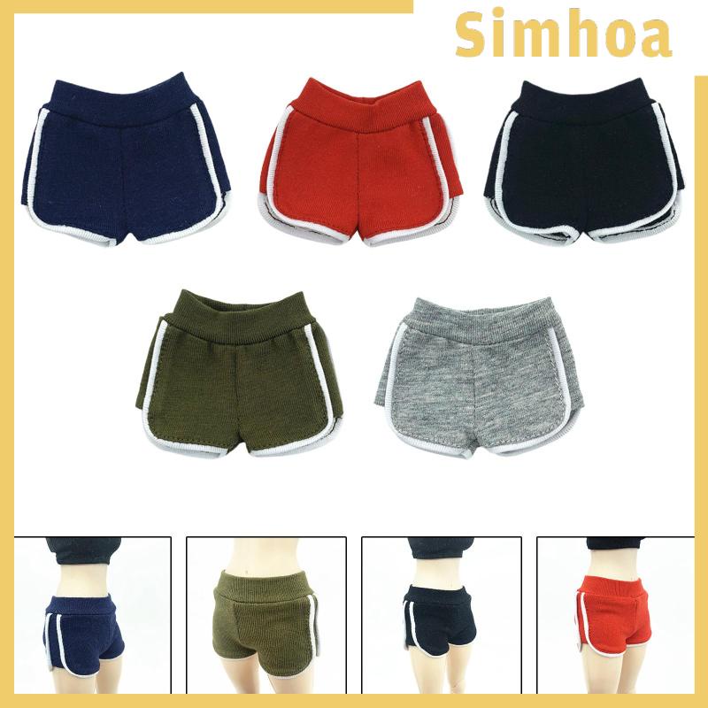 [SIMHOA] 1:6 เสื้อผ้ารูปตุ๊กตาหญิงกางเกงขาสั้นสีฟ้า