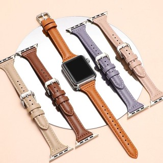 ขายดี สายนาฬิกาข้อมือหนัง แบบบาง สําหรับ iwatch Series 8 7 SE 6 5 4 3 2 1 ขนาด 41 มม. 45 มม. 38 มม. 40 มม. 42 มม. 44 มม. iwatch 49 มม.