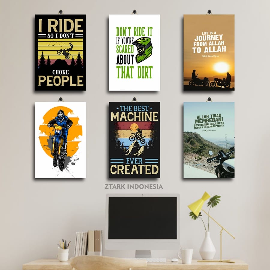 41-60 โปสเตอร์ห้อง WORDS OF TRAIL MOTORCYCLE QUOTES 20X30 RMIFG|OO3WC| CUSTOM DRAG MOTORCYCLE QUOTS 