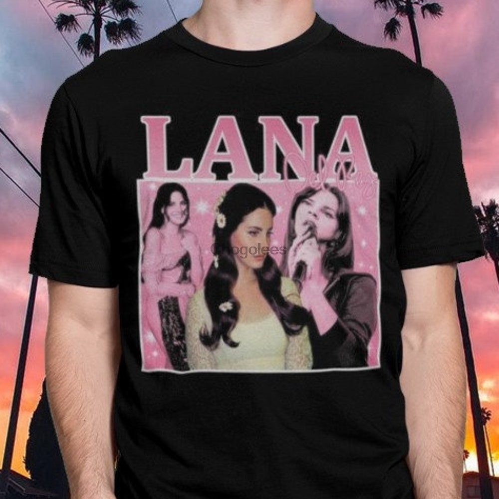 Lana Del Rey เสื้อยืดผ้าฝ้ายหนัก Unisex
