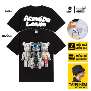 Bearbrick 7 cotton 100% Genuine T-Shirt, oversize form, Genuine Standard Goods, full Stamps, Anam Store_05