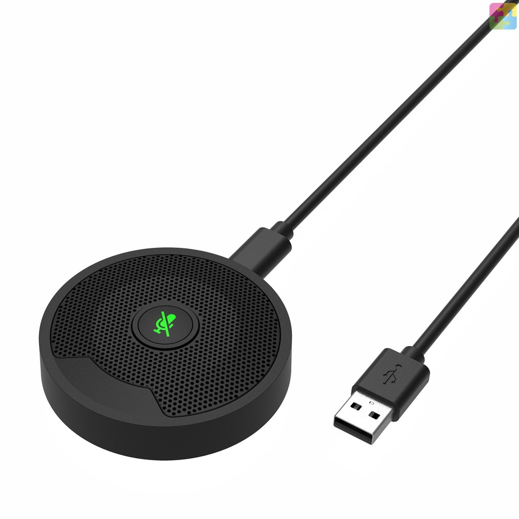 Um10 ไมโครโฟนประชุม USB 360° ไมโครโฟนคอนเดนเซอร์ PC รอบทิศทาง สําหรับประชุมทางวิดีโอ เล่นเกม แชท