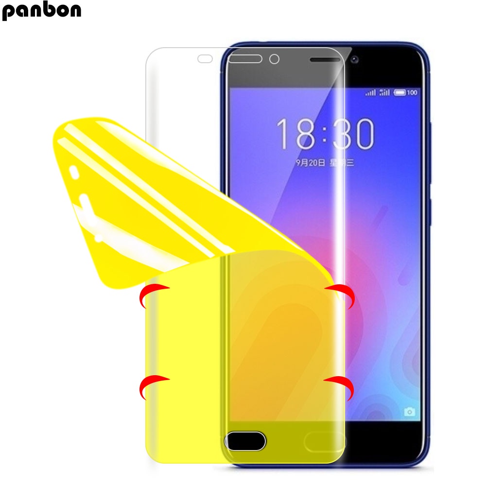 Meizu Pro 6 7 Plus Meizu M3 M3S M6 M5 หมายเหตุ M5S M6S M6T X8 V8 M8 15 lite 16 Plus ป้องกันหน้าจอ Nano Hydrogel Clear Soft TPU ฟิล์ม