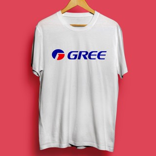 เสื้อยืดสีขาว เสื้อยืดผู้ชาย เสื้อยืด ผ้าฝ้าย พรีเมี่ยม พิมพ์ลายโลโก้ Gree แบบกําหนดเอง