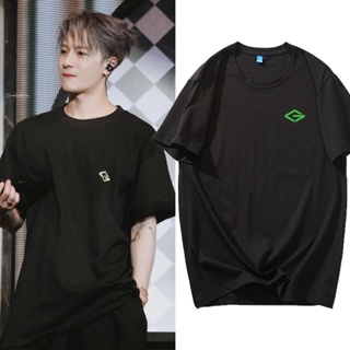  ใหม่เอี่ยมเสื้อยืดแขนสั้น ผ้าฝ้ายแท้ พิมพ์ลาย Got7 Concert Wang Jiaer Duan Yien Lin Zaifan ทรงหลวม