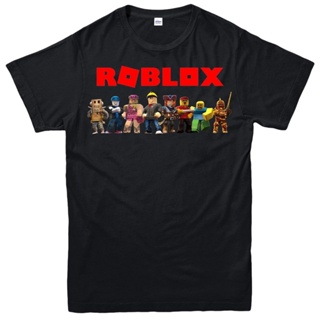 Qiuy5 {พร้อมส่ง เสื้อยืดแขนสั้นลําลอง ผ้าฝ้าย 100% พิมพ์ลาย Roblox Roblox Gamers พลัสไซซ์ ของขวัญวันเกิด สําหรับผู้_04