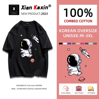 พร้อมส่ง🚀เสื้อยืด oversize cotton 100 เสื้อยืดคอกลม