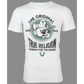 True Religion Real Deal Buddha White Designer Mens T-shirt_01