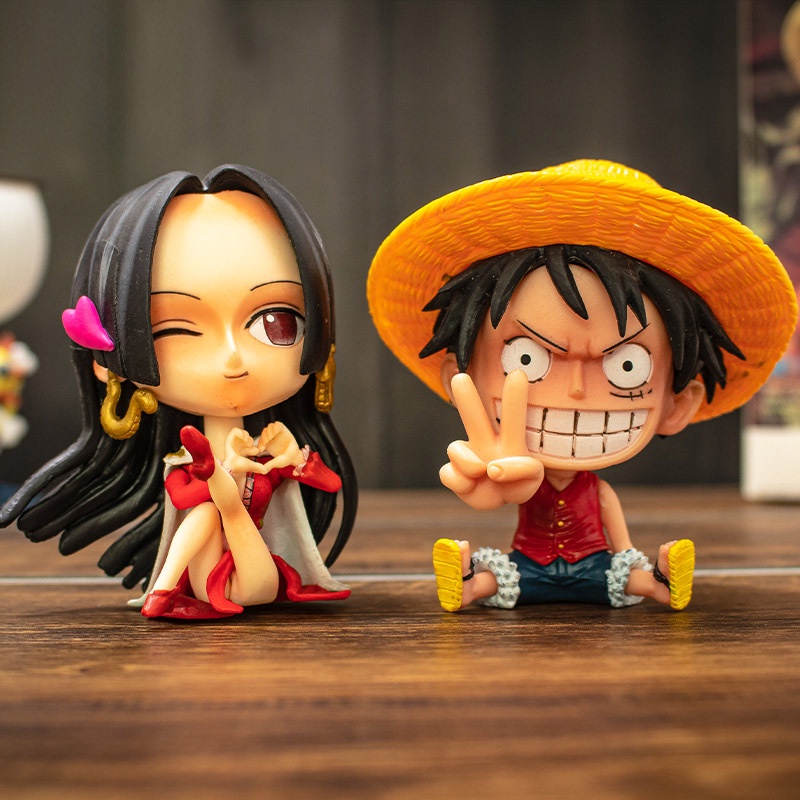 ตุ๊กตาฟิกเกอร์ ONE PIECE Sitting Position Big Head ขนาดเล็ก 8-10 ซม. ของเล่นสําหรับเด็ก - รูปที่ 2