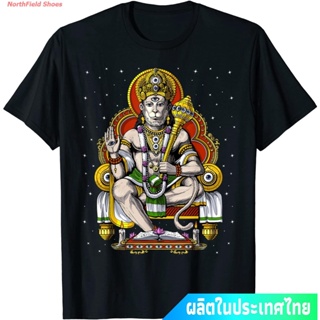 เสื้อยืดผู้ เสื้อยืดผ้าฝ้ายพรีเมี่ยม เสื้อยืดcalandfashionประเทศไทย หนุมาน พระพุทธเจ้า เทพเจ้าลิง Hanuman Hindu God Hind