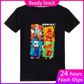 Roblox 2020ใหม่การ์ตูนเด็กเสื้อยืดเกมเด็กเสื้อยืดผ้าฝ้าย100% เด็กเสื้อผ้าเด็กเสื้อยืดสาวแขนสั้น_02