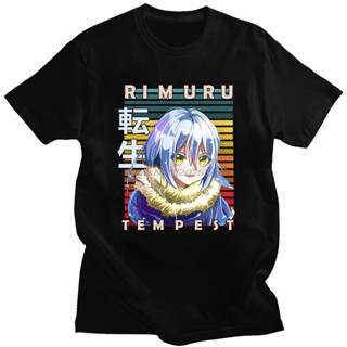 Unique Tshirt That Time I Got Reincarnated As A Slime Black T Shirt Rimuru Tempest Anime T-shirt Harajuku Men Cotto_01