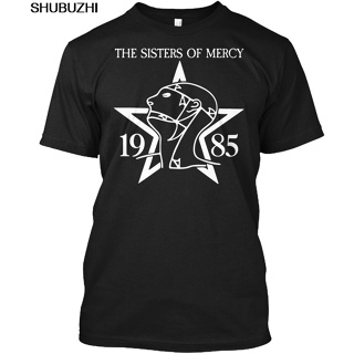 เสื้อยืดแฟชั่น ลาย Sisters Of Mercy With 1985 The Popular Tagless สีดํา สําหรับผู้ชาย ไซซ์ 2T-XS-6XL