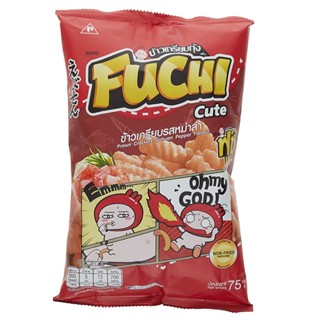 ฟูชิคิ้วท์ข้าวเกรียบกุ้งรสหม่าล่า FUCHI 75 ก.CUTE PRAWN SICHUANPEPPER75G.