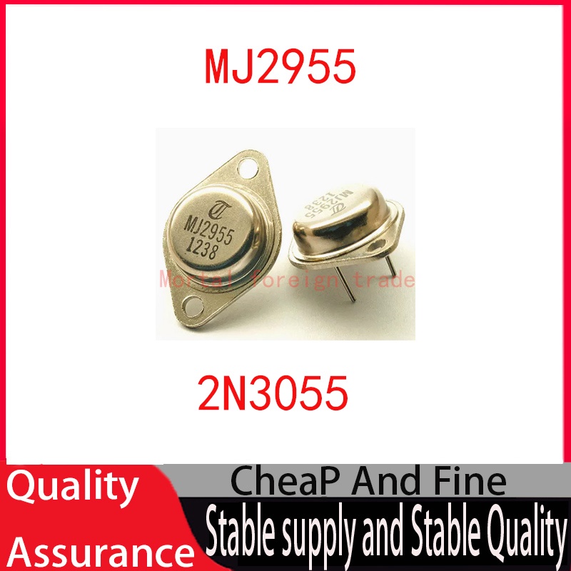MJ2955 15A 10pcs 2N3055 60V 2955 TO-3 NPN เครื่องขยายเสียงทรานซิสเตอร์ Mlc3