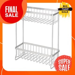 ตะแกรงวางของติดผนัง 2 ชั้น KASSA รุ่น KS-411 สีสเตนเลส2-tier wall shelf, model KS-411, stainless color