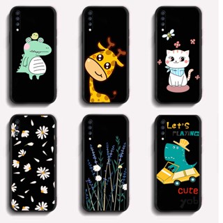 Softcase เคส Samsung A60 A6 Plus A7 A9 2016 2017 2019 เคสโทรศัพท์ Anticrack เคส TPU คุณภาพสูง ฝาครอบป้องกันเต็มรูปแบบ ยางซิลิโคน โทรศัพท์ สีดํา เคสนิ่ม
