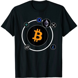 Bitcoin, Ether, XRP, Cardano, Litecoin, Chainlink Crypto T-Shirt Cryptocurrentcy_05