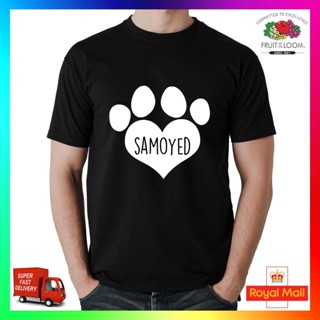 Samoyed T-Shirt Printed Tee I Love Heart Paw Dog Pet Puppy Dogs Unisex_04