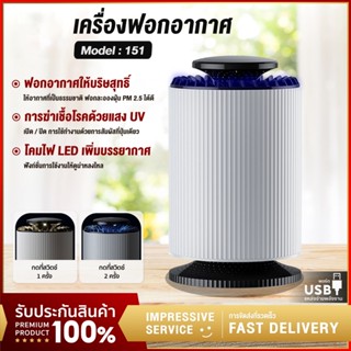 เครื่องฟอกอากาศ HEPA กรอง PM2.5 ฟอกอากาศในห้องนอน ปรับอากาศ กรองอากาศ ฆ่าเชื้อ ฟอกอากาศในรถยนต์ Air Purifier