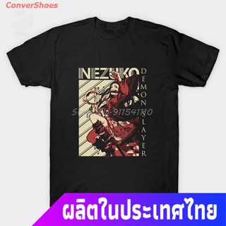 เสื้อยืดผู้ชายและผู้หญิง New Men T-Shirt Fashion Hot Sale Hot Demon Slayer Tshirt Graphic Tees Streetwear Punk Kimetsu N