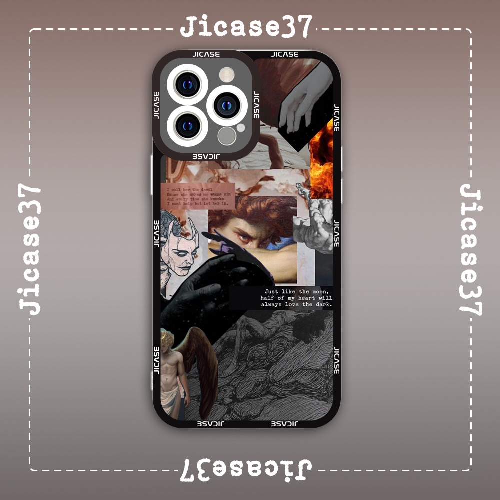 SA Jicase The Fallen Angel Greek Fallen Angel Collage Square Edge เคส iphone