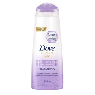 โดฟ สีม่วง แชมพู แอนตี้แฮร์ฟอล 340มล.DOVE SHAMPOOANTI HAIRFALL340ML.