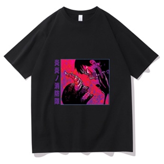 ย้อนยุคmens and womens short sleeved t-shirts, clothing, japanese fire animation, kusakabe shinraS-5XL