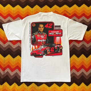 เสื้อเชิ้ต ลาย 00s Juan Pablo Montoya NASCAR - 2000s สีแดง ขนาดกลาง #42 อุปกรณ์ชาร์จ สําหรับรถยนต์