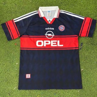 เสื้อกีฬาแขนสั้น ลายทีมชาติฟุตบอล Bayern 97-99 ชุดเหย้า สไตล์เรโทร ไซซ์ S-XXL