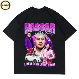 เสื้อยืด พิมพ์ลาย KING NASSAR LIKE A DEAD LAMP BABY OPPA NASSAR DANGDUT สีดํา สําหรับเด็ก และผู้ใหญ่