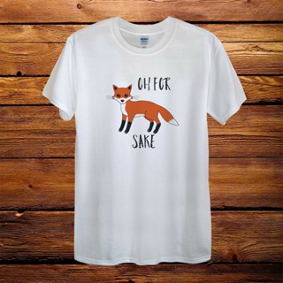 เสื้อยืดผู้ชาย Oh for Sake Fox Gift Mens TShirts Fashion Cotton Man Crew Neck T ShirtS-5XL