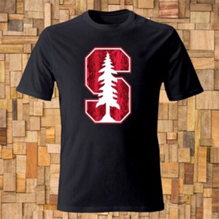 เสื้อยืด พิมพ์ลายโลโก้ Stanford University แบบเข้ารูป สวมใส่สบาย เหมาะกับของขวัญ สําหรับผู้ชาย