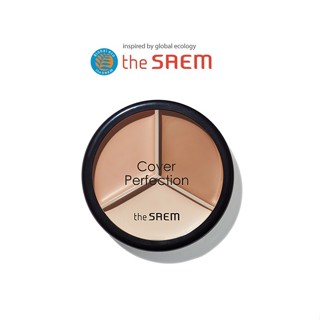 [THE SAEM] Cover Perfection Triple Pot Concealer 4.5g  คอนซีลเลอร์ ปกปิดรอยคล้ําใต้ตา  สินค้าเกาหลีแท้ๆส่งตรงจากเกาหลี