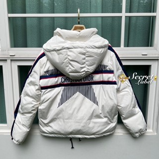 2สี ขาว ดำ พรีเมียม CHRISTIAN DIOR jacket hood แจ็คเก็ต เสื้อฮู้ด บุขนเป็ด ซับในทั้งตัว ใส่ต่างประเทศ อุ่น ชนช็อป ดิออร์