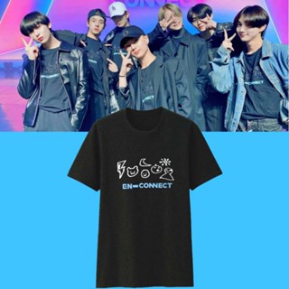 ENHYPEN EN- CONNECT enhypen front and back print with individual pc of 7 members kpop Shirt cotton_09