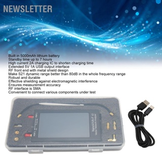  Newsletter เครื่องวิเคราะห์เครือข่ายเวกเตอร์ NanoVNA F V2 หน้าจอสัมผัส IPS LCD ขนาด 4.3 นิ้ว 50kHz‑3000MHz เครื่องวิเคราะห์เสาอากาศคลื่นสั้น