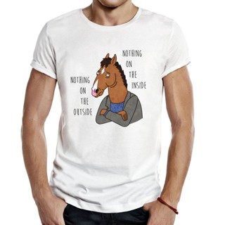 ۩☃☊Bojack Horseman Nothing On The Outside Nothing On The Inside T-Shirt Men_02