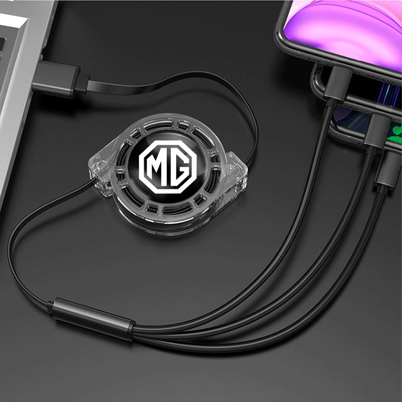 สายชาร์จ Micro USB Type C 3 In 1 สําหรับ Morris Garages MG 3 5 6 7 HS ZS GS Hector TF GT ZR RX5 RX8 350 550 ราคา ถูกที่สุด ดีลบีเคเค แกลเลอรีภาพที่ 6