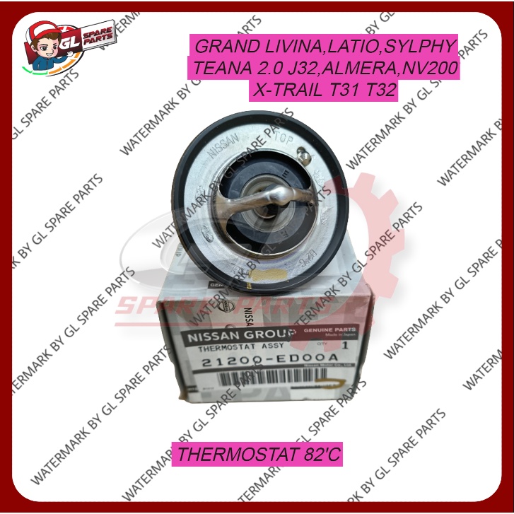 THERMOSTAT NISSAN GRAND LIVINA 1.6 1.8 LETIO 1.6 1.8 SYLPHY 2.0 G11 TEANA 2.0 J32 X-TRAIL T31 T32 AL