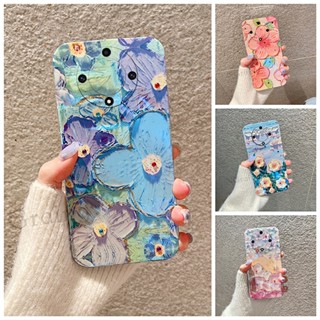 ใหม่ เคสโทรศัพท์มือถือ ซิลิโคนนิ่ม ป้องกัน ลายภาพวาดสีน้ํามัน รูปดอกไม้ สําหรับ Honor X9A INS