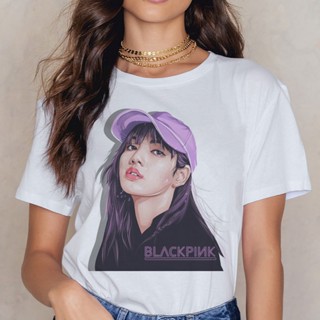 เสื้อยืดลําลอง แขนสั้น ลาย Blackpink Kill This Love แฟชั่นสําหรับสตรี_07