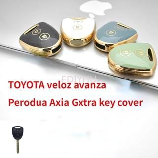 Perodua Axia Gxtra / G / E TPU เคสกุญแจรีโมทรถยนต์ สําหรับ TOYOTA Veloz avanza Car Kunci Kereta Keyless Car Keyless Car keychain