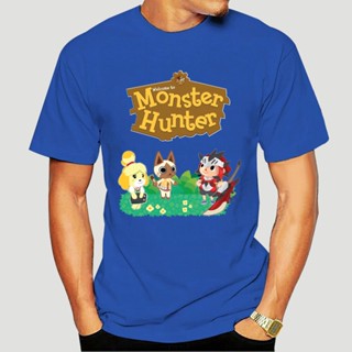 เสื้อยืด พิมพ์ลาย Welcome to Monster Hunter สําหรับผู้ชาย 6302X_01