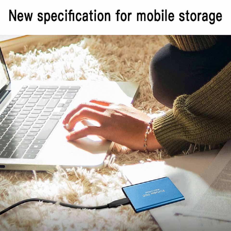 ฮาร์ดดิสก์ภายนอก 1TB 2tb 8tb 16 tb 30 tb 60 tb 128 tb Mini Portable SSD USB 3.1 Type-C ฮาร์ดไดรฟ์ภายนอกความเร็วสูงจัดเก็บข้อมูล Decive สําหรับแล็ปท็อป Mac